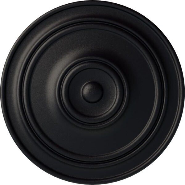 Ekena Millwork Classic Ceiling Medallion (For Canopies up to 5 1/2"), Hand-Painted Steel Gray, 21 7/8"OD x 2 3/8"P CM22CLSGS - main